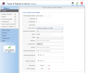 Esempio di regole di calcolo del prezzo base a partire dal prezzo di costo in VirtueMart 2.0