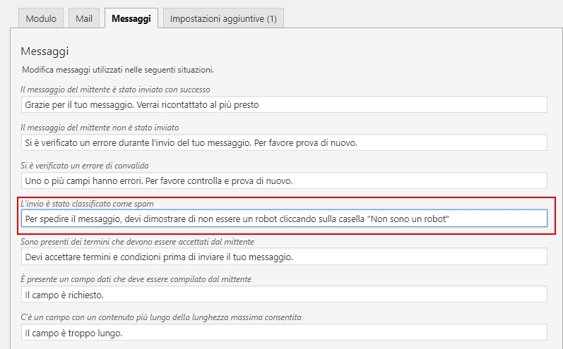 Contact Form 7 Errorere reCaptcha